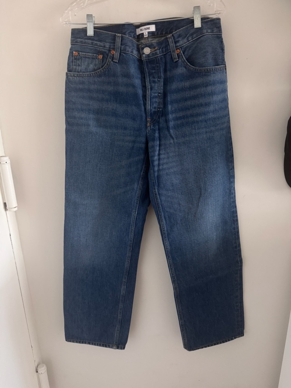 RE/DONE Originals Long Loose jeans in bay fade - Picture 4 of 7